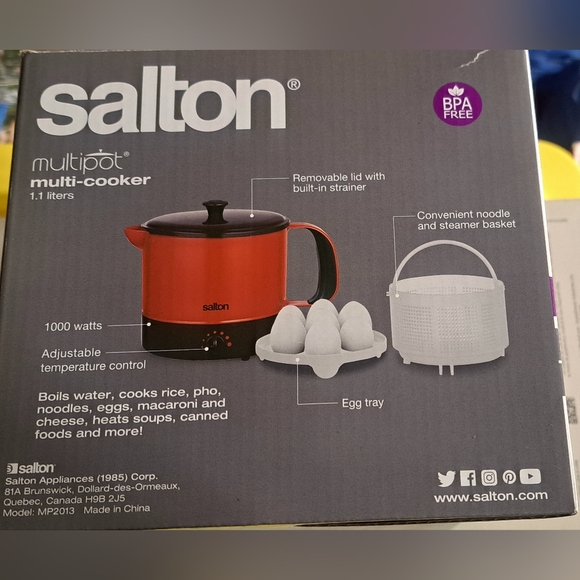 Red Multi-Cooker 1.1 Liters - Picture 2 of 2